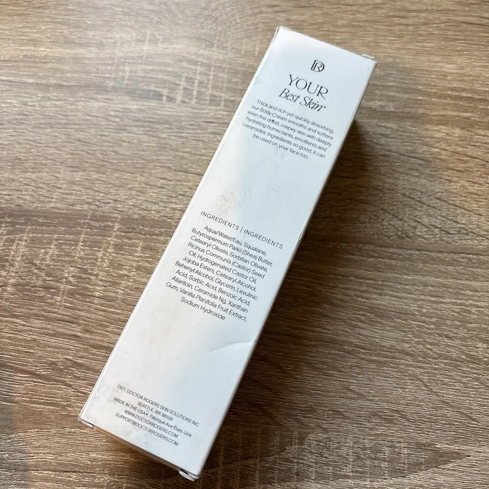 Doctor Rogers Body Cream Hydrating Unscented Moisturizer for Dry Skin